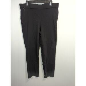 Fundamental Things Black High Waist Pull On Pants Womens Size 14P Skinny Stretch